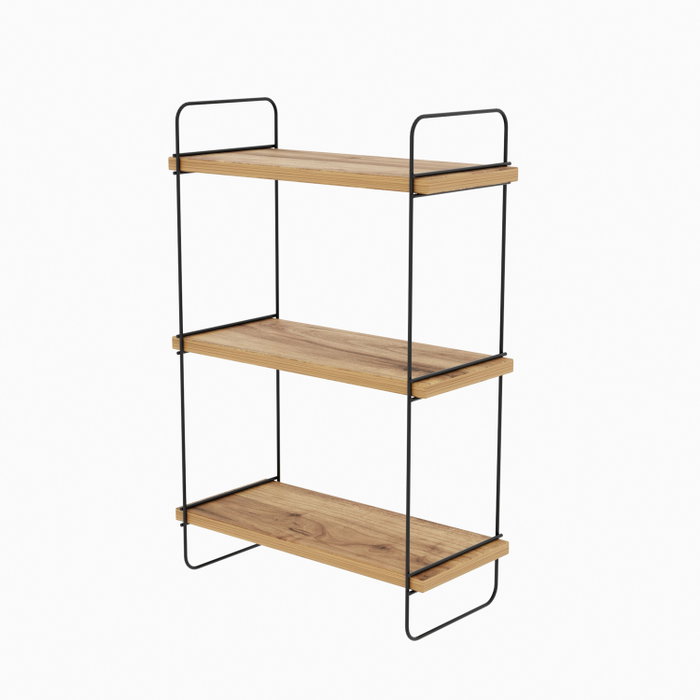Hanah Home Estantería Industrial de Pared Pino Atlántico Hanah Home Estantería Industrial de Pared Pino Atlántico